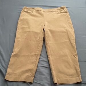 Chico’s Tan Cropped Pants - Never Worn